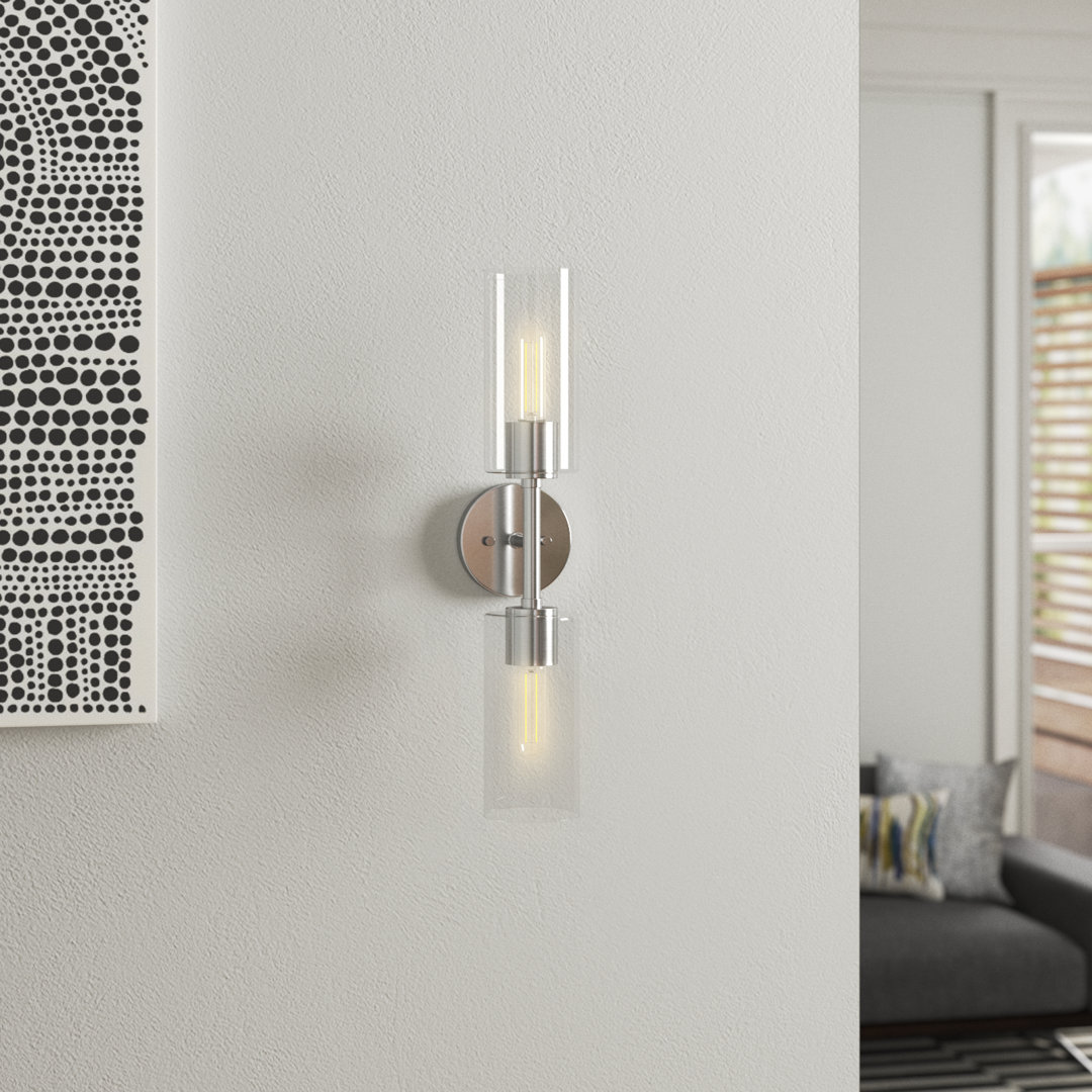 Aryabella Steel Wall Sconce Wade Logan® 