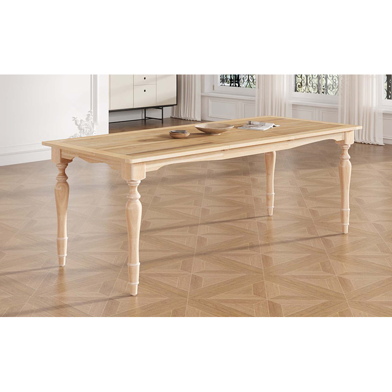 Table de salle à manger extensible 82,7 pouces avec rallonge de 23,6 pouces Vintage Traditional