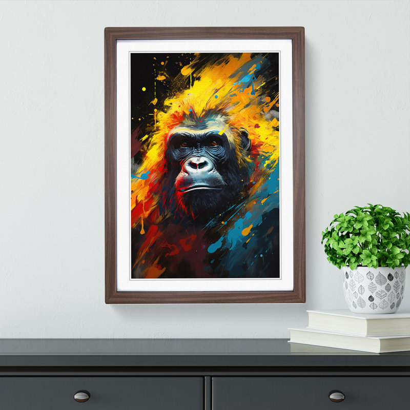 Gorilla Abstract - Framed Print