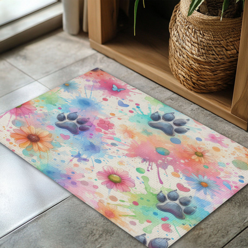 Tapis tressé Pet Paw, Rectangulaire 3 pi x 5 pi