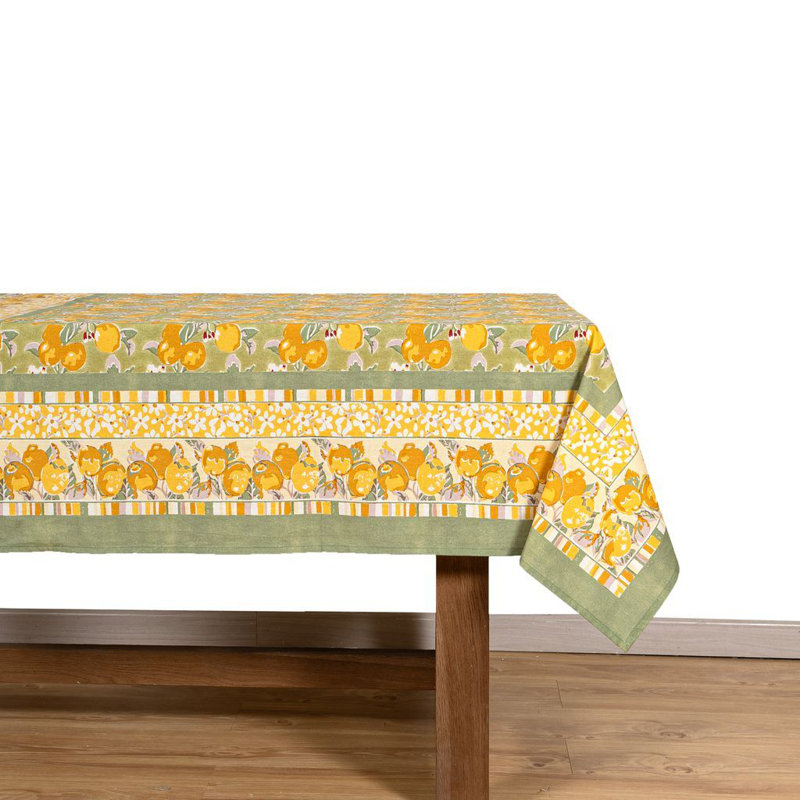 Citron Handmade Floral, Vert/Yellow, 142" L x 71" W
