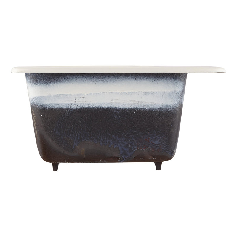 Selkirk 43" L Double Basin Drop-In Kitchen Sink, Biscuit