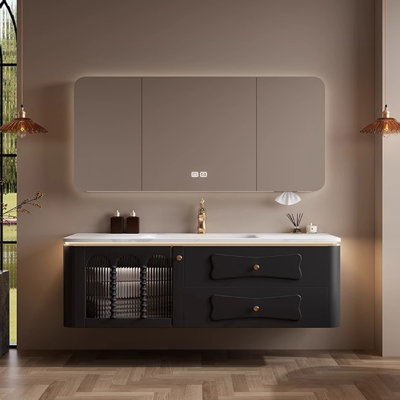 American retro style bathroom cabinet.