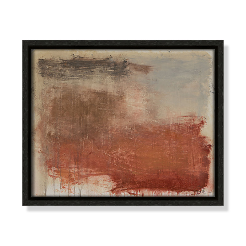 «Colin Autumn Over The Rivera» par, Espresso, H 9,5 po x l 11,5 po