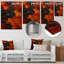 Volcanic Fusion Swirl 1 - Tachisme, art mural en métal-1232716609