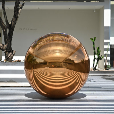  47" Inflatable Mirror Ball Giant Reusable Hanging Large Disco Balloon Decoration for Party Wedding Event Concerts Stage Decor Gold