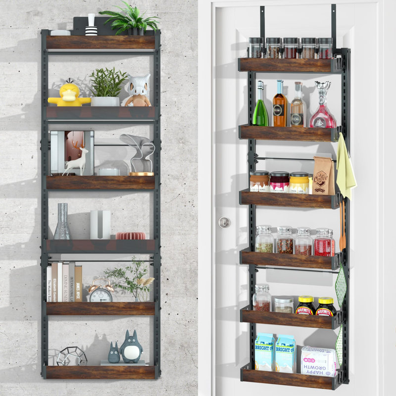 Freestanding Spice Rack with Adjustable Racks
