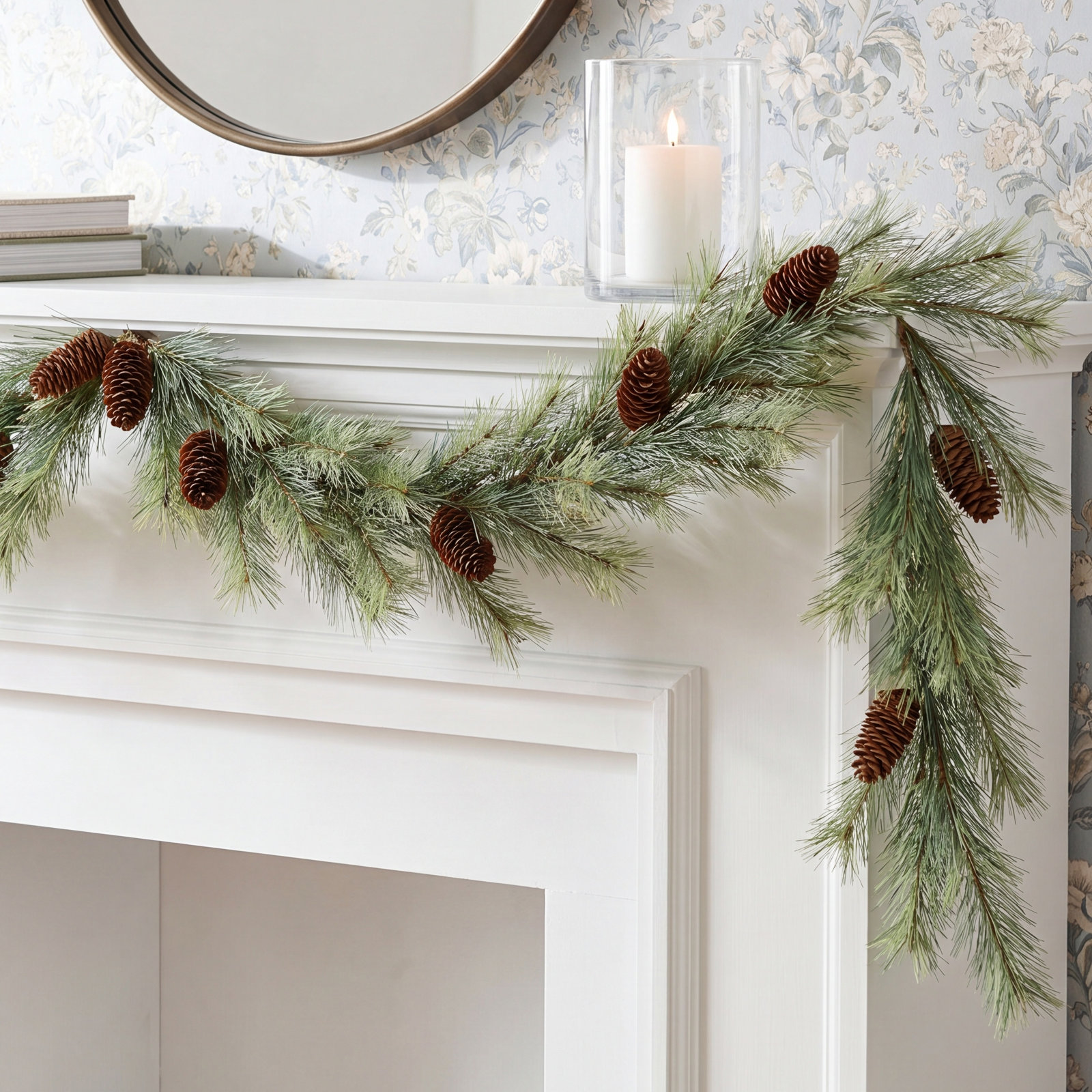 69'' in. Faux Pine Garland