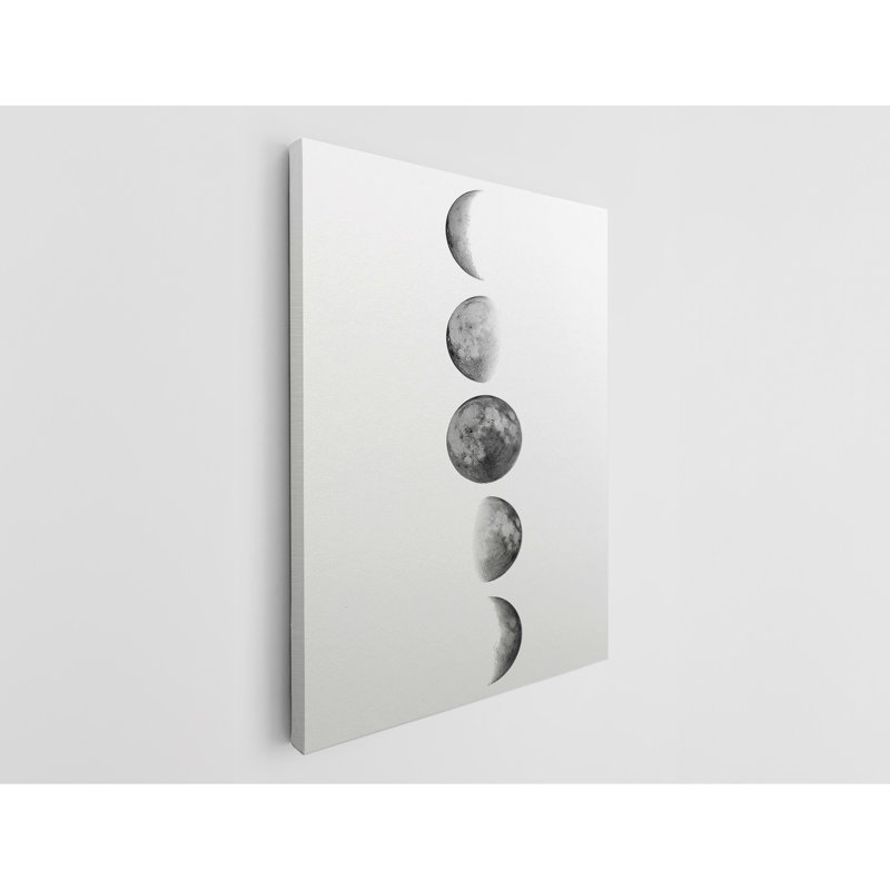 Moon Phases Print Canvas Art, 60" H x 40" W