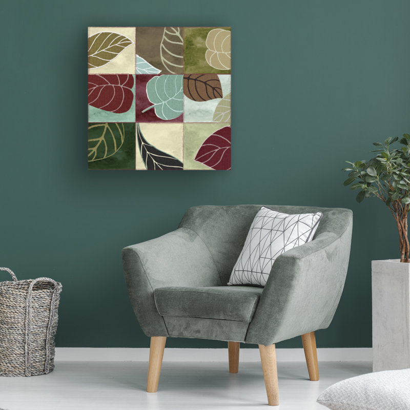 Art sur toile Leaf Sasha, H 14 po x l 14 po