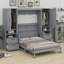 Lit escamotable Murphy avec placard, tiroirs et tablettes-1487561558-1487561559