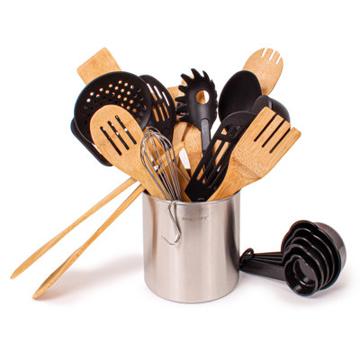 Ensemble d'ustensiles de cuisine en nylon et bambou 29 pièces BergHOFF Studio
