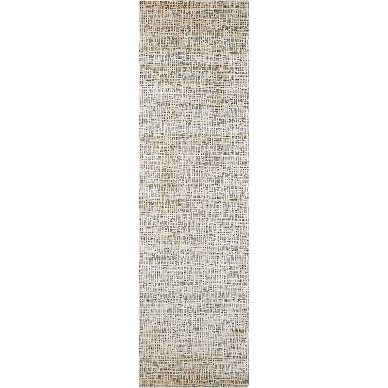 Tapis noir Jeanie, Tapis de couloir 2 pi 3 po x 8 pi