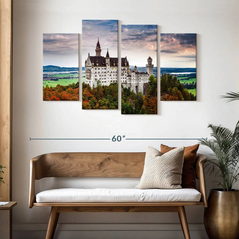 Lilie Dramatic Sky Over Neuschwanstein Castle