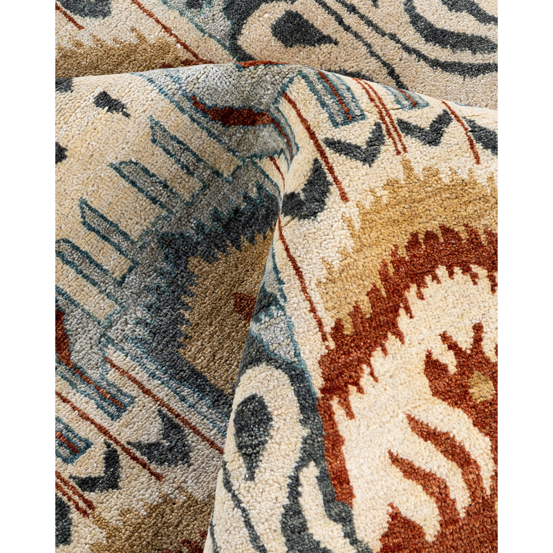 Overdyed One-of-a-Kind 9' 1" X 12' 3" Hand Knotted Area Rug