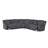 Hynes 3-Piece Chenille Sectional, Dark Gray-1858167611