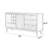 Nordic simple storage sideboard cabinet