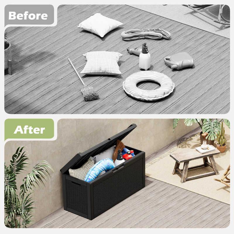 60-Gallon Storage Box – Durable and Versatile for Everyday Organization, 40" H x 54" W x 20" D