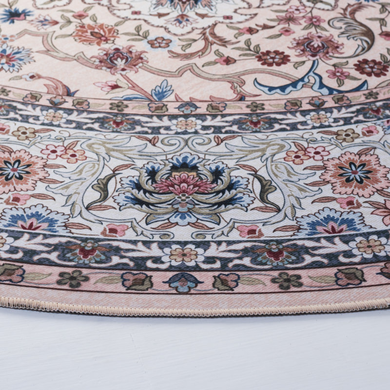 Tucson Performance Machine Washable Oriental Rug, Round 6'