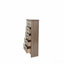 Mobilier de chambre à coucher avec tiroirs en bois naturel à finition naturelle chêne gris rustique / brun