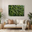 Art mural en métal botanique vert basilic-1123234160