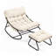 Outdoor Rocker Chair with Stool-364791100