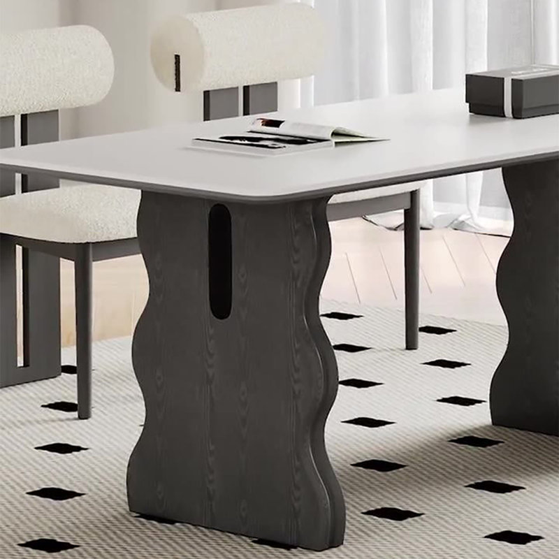 Table de salle à manger rectangulaire French Rock, H 29,5 po x L 63 po x l 31,5 po