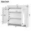 Armoire de salle de bain 3 en 1, fixation murale de 30 pouces avec tablettes réglables, portes à fermeture en douceur et miroir haute définition pour rangement de meuble-lavabo organisé-130837406