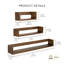 Tablette murale flottante en bois massif