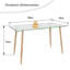 Kimber Rectangular Glass Top Dining Table
