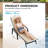 Set of 2 Outdoor Lounge Chairs with 5-Position Adjustable Backrest, PVC-coated polyester Fabric, Metal Frame for Patio, Garden, Poolside, Balcony-1803124532