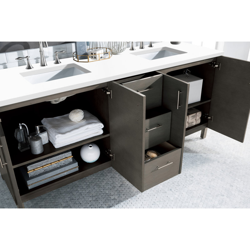Metropolitan 72'' W Double Vanity, Silver Oak, MCRW8044