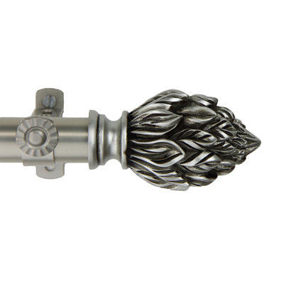 Jaliyah Adjustable 0.81" Bay Window Single Curtain Rod