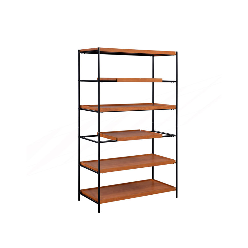 Modern Bookshelf with 5 Open Compartments