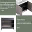 Meuble-lavabo sur pied 36 po avec lavabo en résine blanche et 2 portes d'armoire à fermeture en douceur-1222363371-1222363370