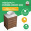 Meuble-lavabo simple 24 po avec comptoir en céramique