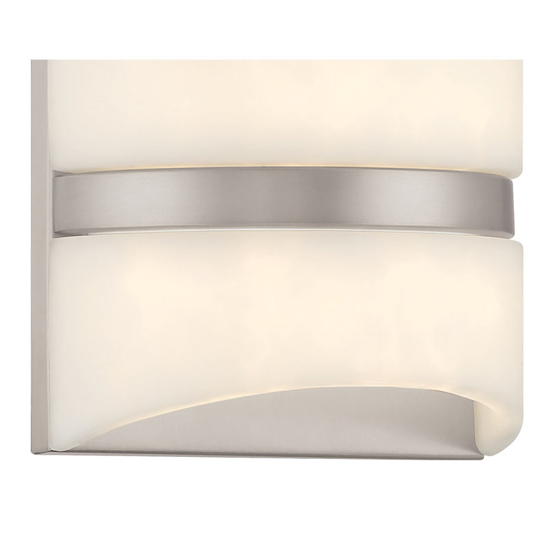 Orsola Steel LED Flush Mounted Sconce, 6.5" H x 6.5" W x 3.88" D