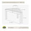 Banc de douche l 31,5 po