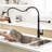 Matte Black Kitchen Faucet, Pull Out Spray Head, Single Handle, Provide A Long-Lasting Solution For Your Stylish Faucet With , Enhance Functionality-1306107373
