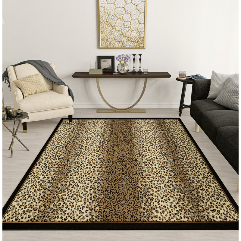 Tapis intérieur / extérieur en laine Shivonne, Rectangle 5 pi x 8 pi