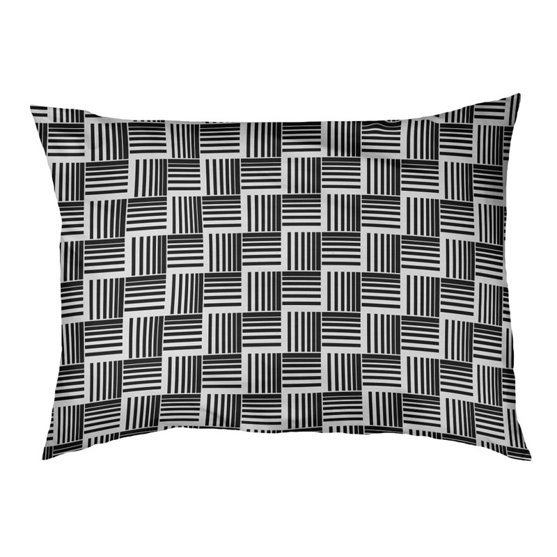 Coussin Cheng, Grand (l 50 po x P 7 po x H 40 po), Noir