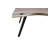 Laub Acacia Solid Wood Top Metal Base Dining Table