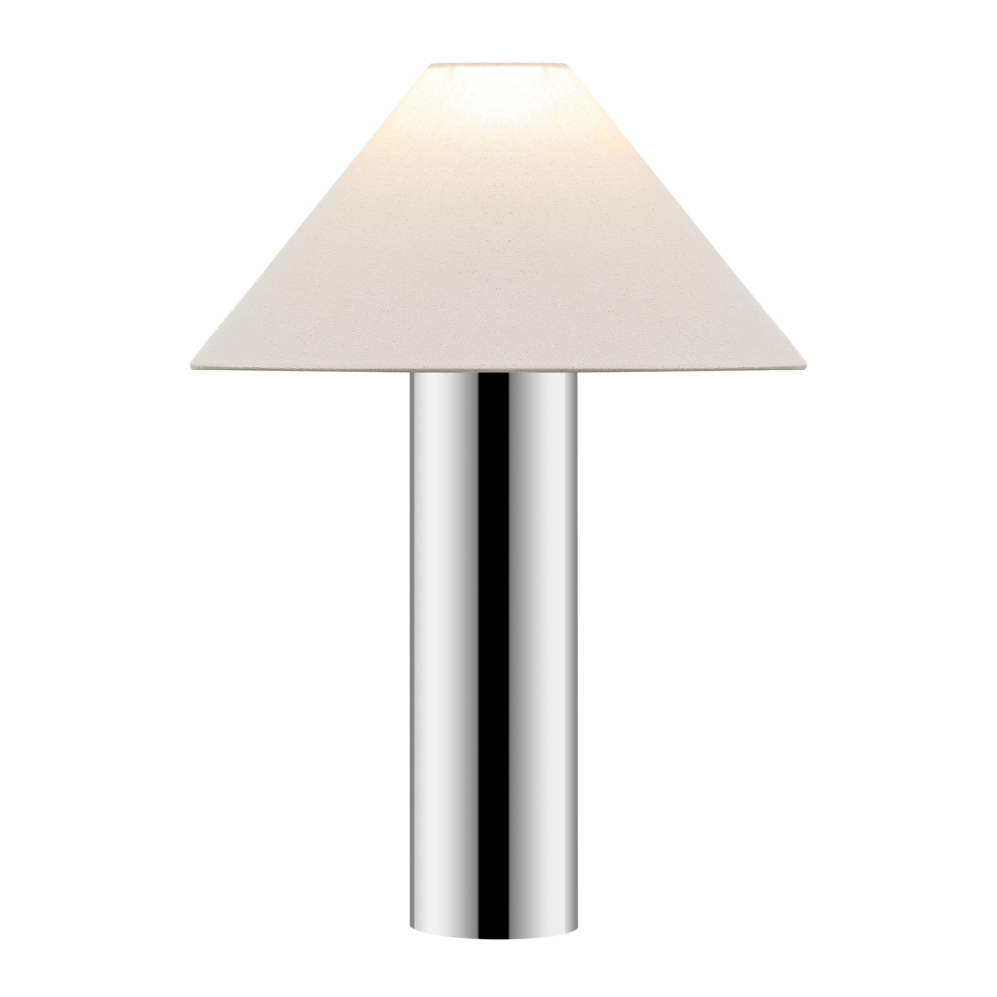 Ivy Bronx Cheri 20.5 Inch Chrome/White Metal Table Lamp & Reviews | AllModern