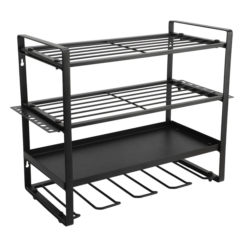 Wall Mount Power Tool Organizer, Drill Hanger Storage Rack for Garage Workshop Shed