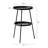 Matte Black Metal Round Side Table - Modern 2-tier Design For Indoor Outdoor Living & Patio Use