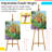 X－MAX FURNITURE Folding Adjustable Solid Wood H-Frame Easel