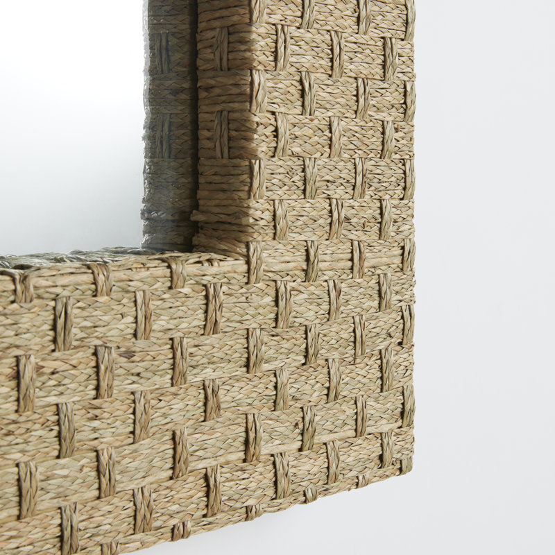 Ashcom Wicker Flat Wall Mirror