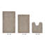 Ensemble de tapis pour salle de bain réversible 100% coton 2370 g / m² Merkel - ultra doux, très absorbant, lavable à la machine, certifié OEKO-TEX, idéal pour la douche, la baignoire, le meuble-lavabo et la toilette, beige-1613030069-1613030076