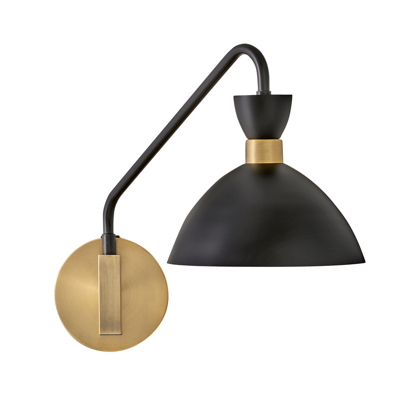 Kiyana Steel Swing Arm Sconce, Black