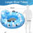 River Tubes For Floating Heavy Duty, Pool Float Adult,  Inflatable Float Tube For Beach Lake Rafting, River Floats With Mesh Bottom